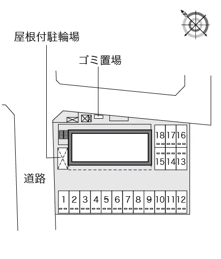 ★手数料０円★高浜市湯山町３丁目　月極駐車場（LP）